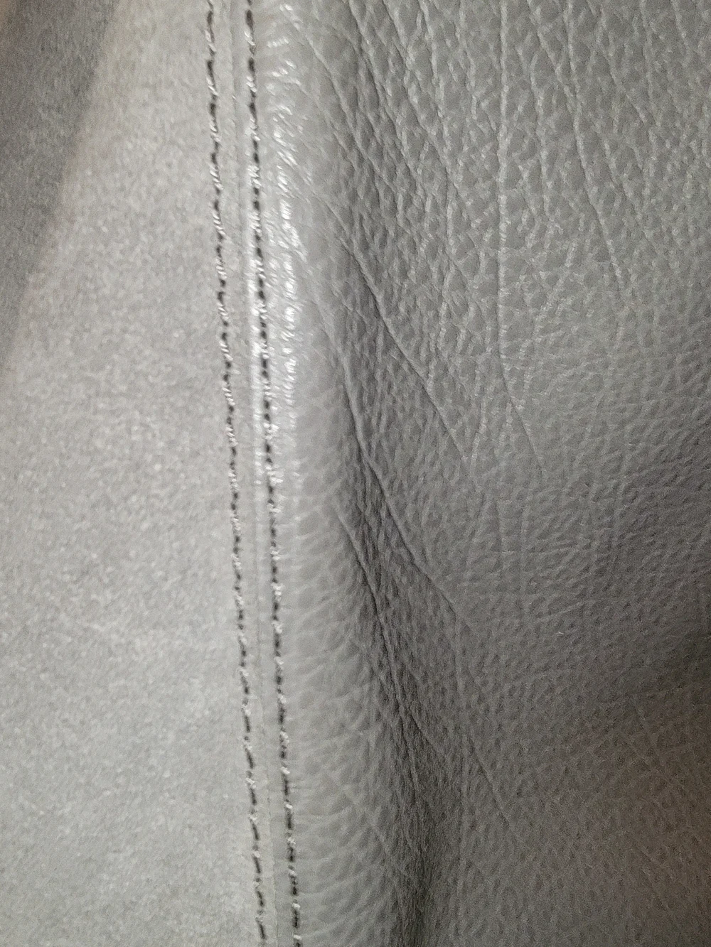 Coach Pebbled Leather Shoulder Bag in Gray